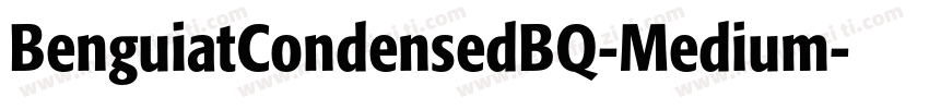 BenguiatCondensedBQ-Medium字体转换