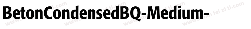 BetonCondensedBQ-Medium字体转换
