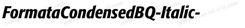 FormataCondensedBQ-Italic字体转换