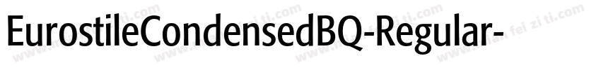 EurostileCondensedBQ-Regular字体转换