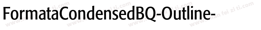 FormataCondensedBQ-Outline字体转换