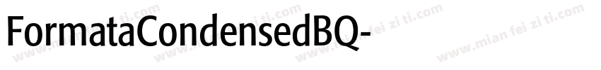 FormataCondensedBQ字体转换