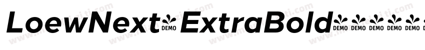 LoewNext-ExtraBold字体转换