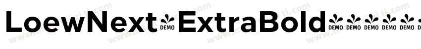 LoewNext-ExtraBold字体转换