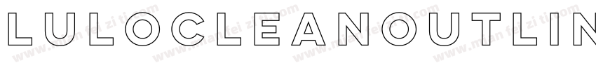 LuloCleanOutline-Bol字体转换