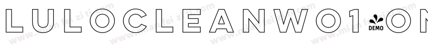 LuloCleanWO1-OneBold字体转换