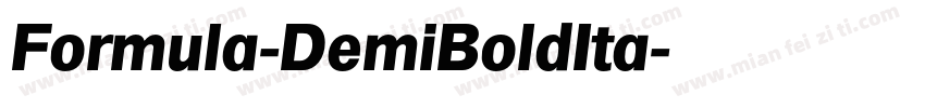 Formula-DemiBoldIta字体转换