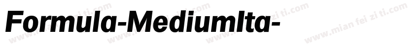 Formula-MediumIta字体转换