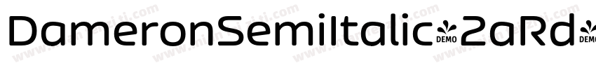DameronSemiItalic-2aRd字体转换