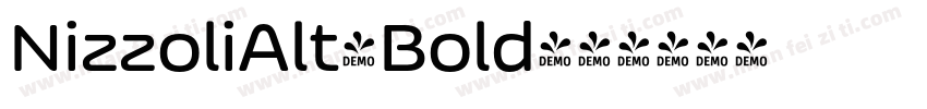 NizzoliAlt-Bold字体转换