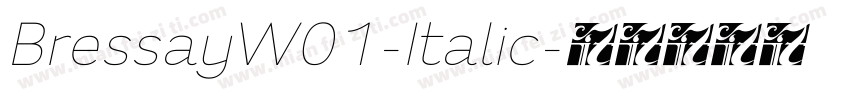 BressayW01-Italic字体转换