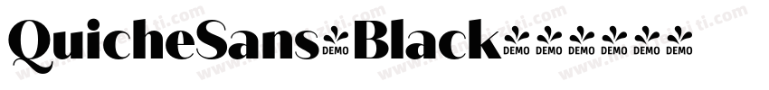 QuicheSans-Black字体转换