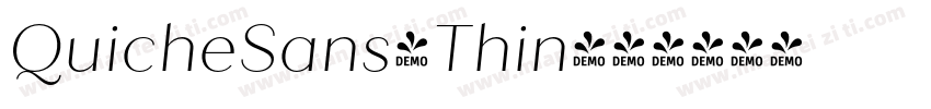 QuicheSans-Thin字体转换