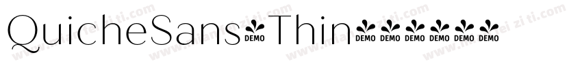 QuicheSans-Thin字体转换