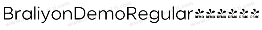 BraliyonDemoRegular字体转换