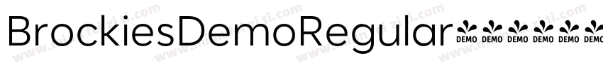 BrockiesDemoRegular字体转换