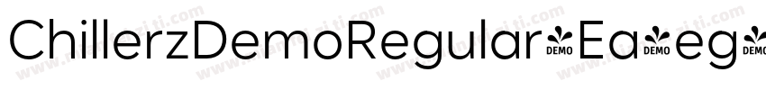 ChillerzDemoRegular-Ea4eg字体转换