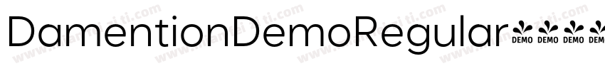 DamentionDemoRegular字体转换