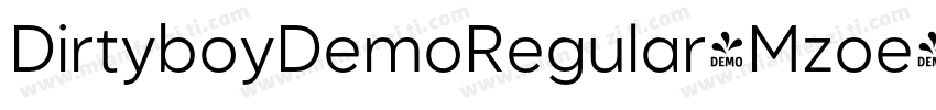 DirtyboyDemoRegular-Mzoe字体转换