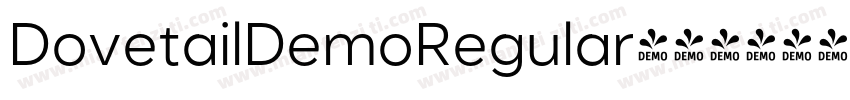 DovetailDemoRegular字体转换
