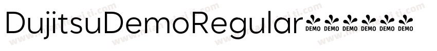 DujitsuDemoRegular字体转换