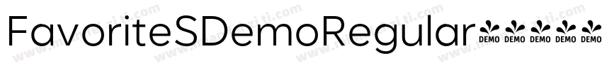 FavoriteSDemoRegular字体转换