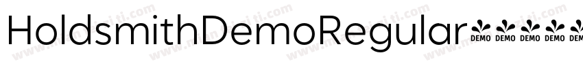 HoldsmithDemoRegular字体转换