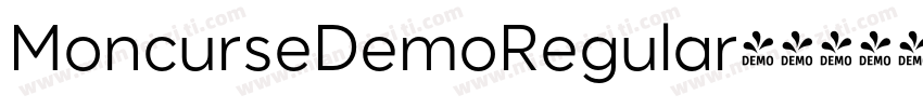 MoncurseDemoRegular字体转换