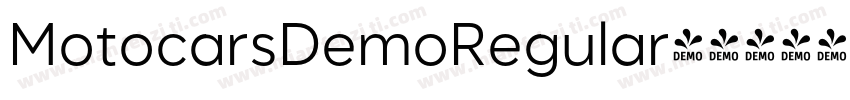 MotocarsDemoRegular字体转换