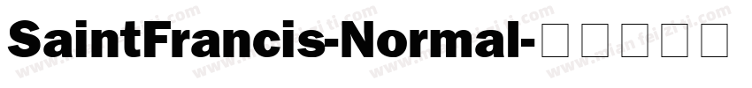 SaintFrancis-Normal字体转换