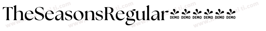 TheSeasonsRegular字体转换