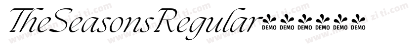 TheSeasonsRegular字体转换