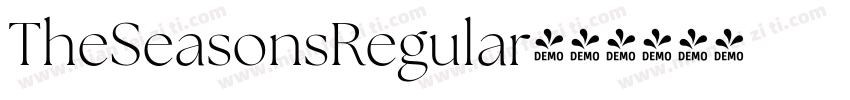 TheSeasonsRegular字体转换