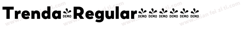 Trenda-Regular字体转换