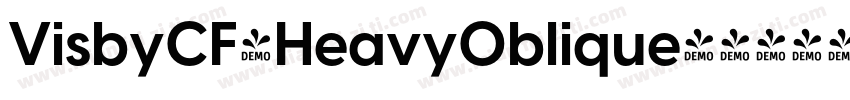 VisbyCF-HeavyOblique字体转换