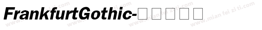 FrankfurtGothic字体转换