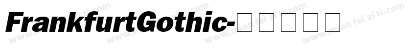 FrankfurtGothic字体转换