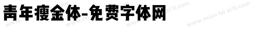 青年瘦金体字体转换