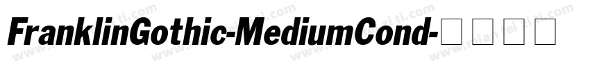FranklinGothic-MediumCond字体转换