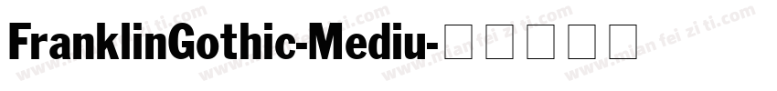 FranklinGothic-Mediu字体转换