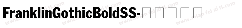 FranklinGothicBoldSS字体转换