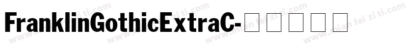 FranklinGothicExtraC字体转换