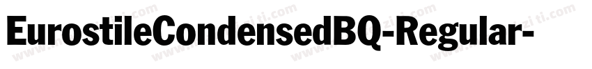 EurostileCondensedBQ-Regular字体转换