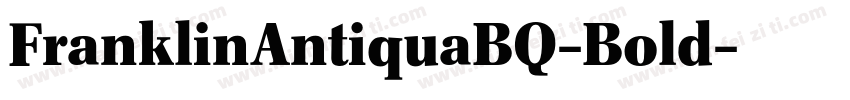 FranklinAntiquaBQ-Bold字体转换