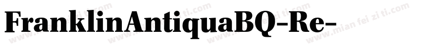 FranklinAntiquaBQ-Re字体转换