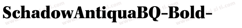 SchadowAntiquaBQ-Bold字体转换