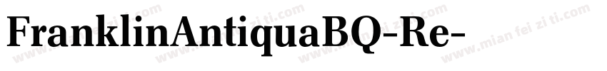 FranklinAntiquaBQ-Re字体转换