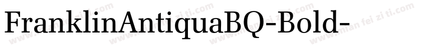 FranklinAntiquaBQ-Bold字体转换