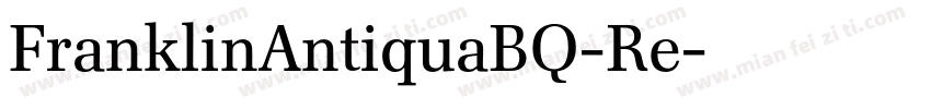 FranklinAntiquaBQ-Re字体转换