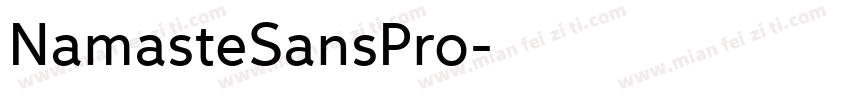 NamasteSansPro字体转换